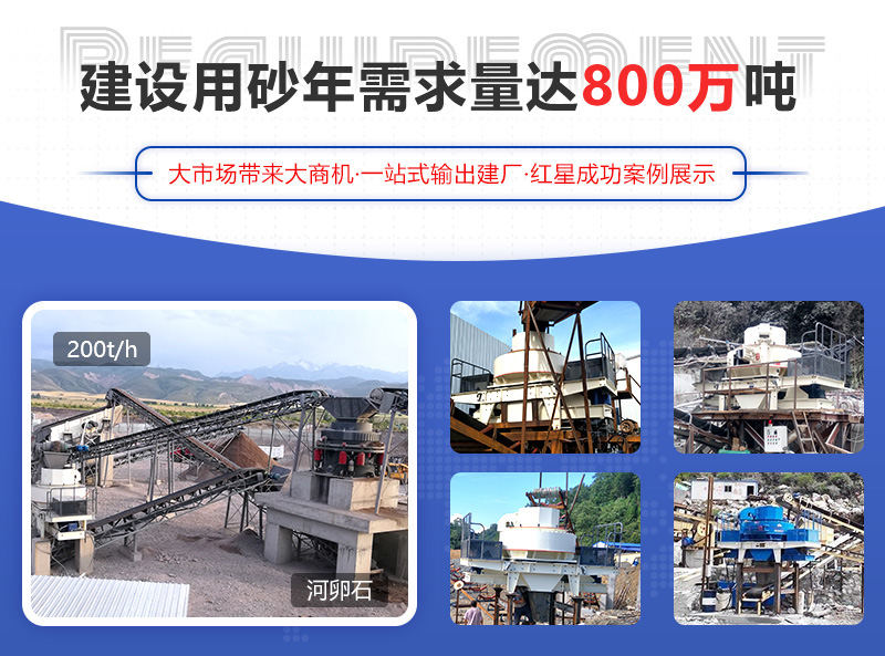 河卵石制砂項目成功案例，可提供參觀現場